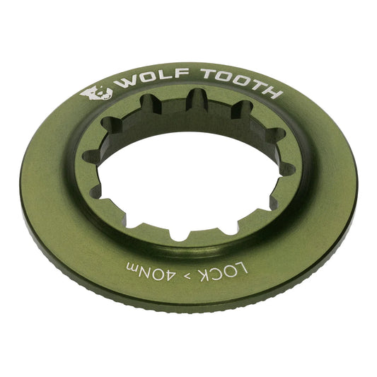 WOLF TOOTH Centerlock-møtrik (indvendig), olivenfarvet