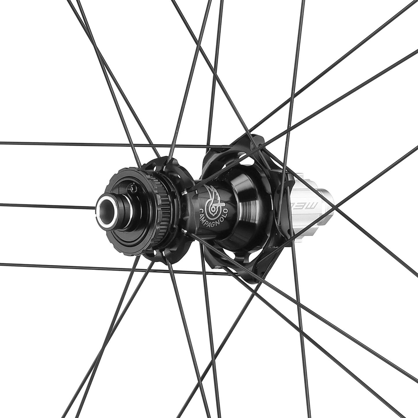 Ett par CAMPAGNOLO SHAMAL DUAL PROFILE CARBON C23-hjul, Tubeless Ready (Center Lock)