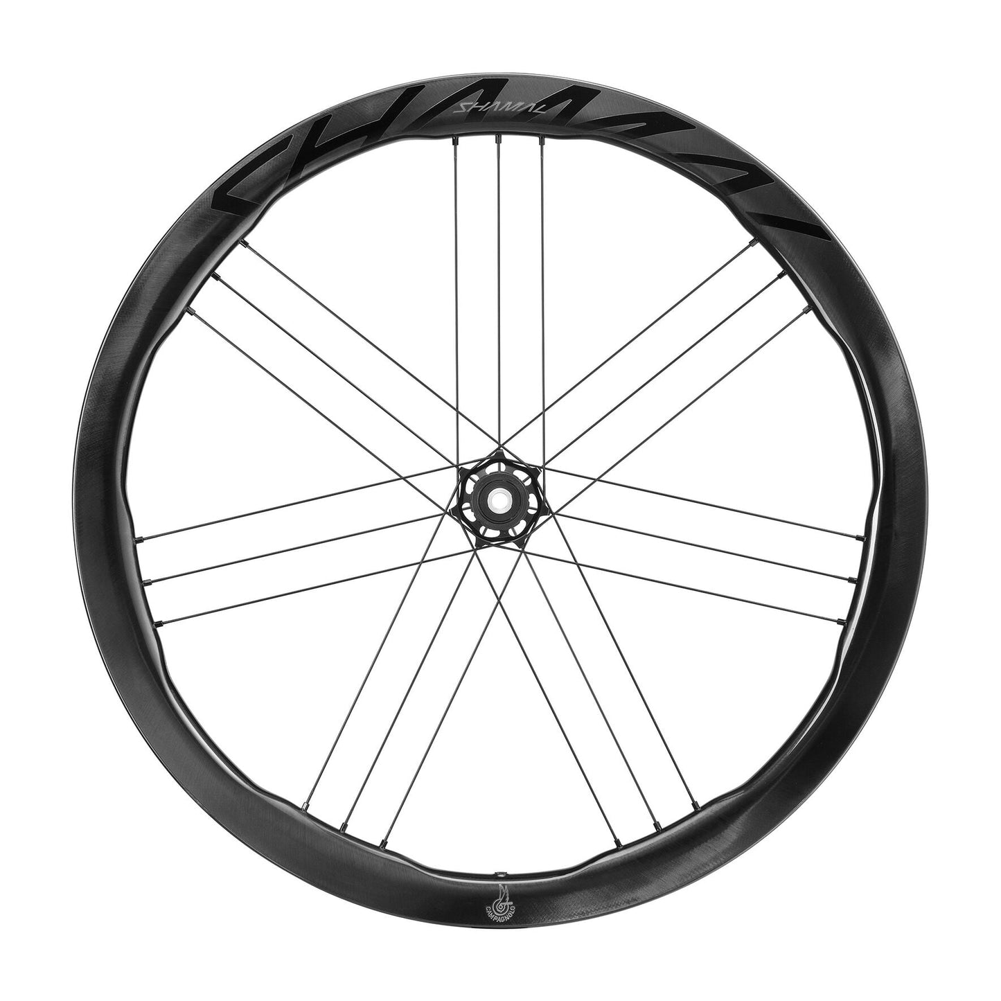 Ett par CAMPAGNOLO SHAMAL DUAL PROFILE CARBON C23-hjul, Tubeless Ready (Center Lock)
