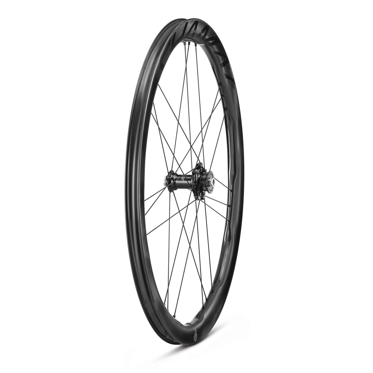 Ett par CAMPAGNOLO SHAMAL DUAL PROFILE CARBON C23-hjul, Tubeless Ready (Center Lock)