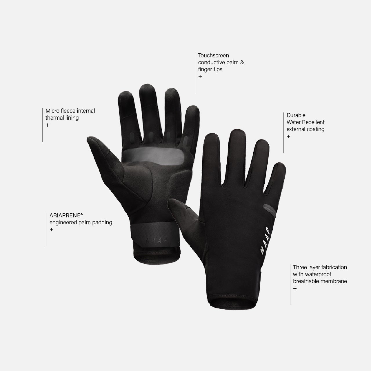 Gants MAAP WINTER Noir