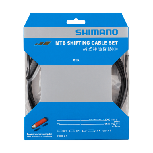 SHIMANO Polymer Mono Derailleur kabel- og slangesæt