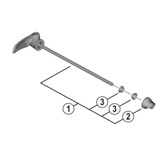 Zámek zadního kola SHIMANO 163 mm WH-R9200-C50