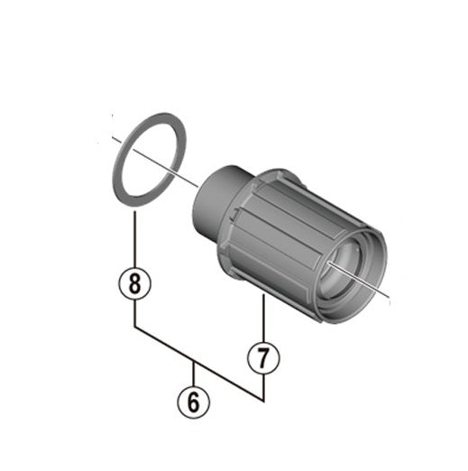 Těleso volnoběžky SHIMANO FH-RS470/171 Typ Shimano HG
