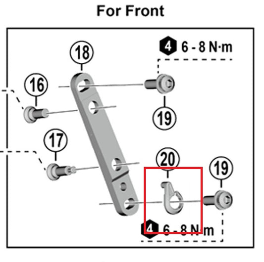 Orientovaná podložka SHIMANO pro adaptér pro plochou montáž