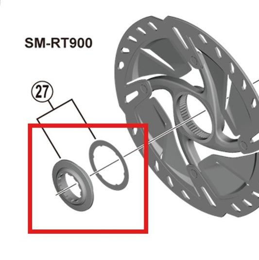 Ecrou de Serrage Center Lock SHIMANO Interne SM-RT900