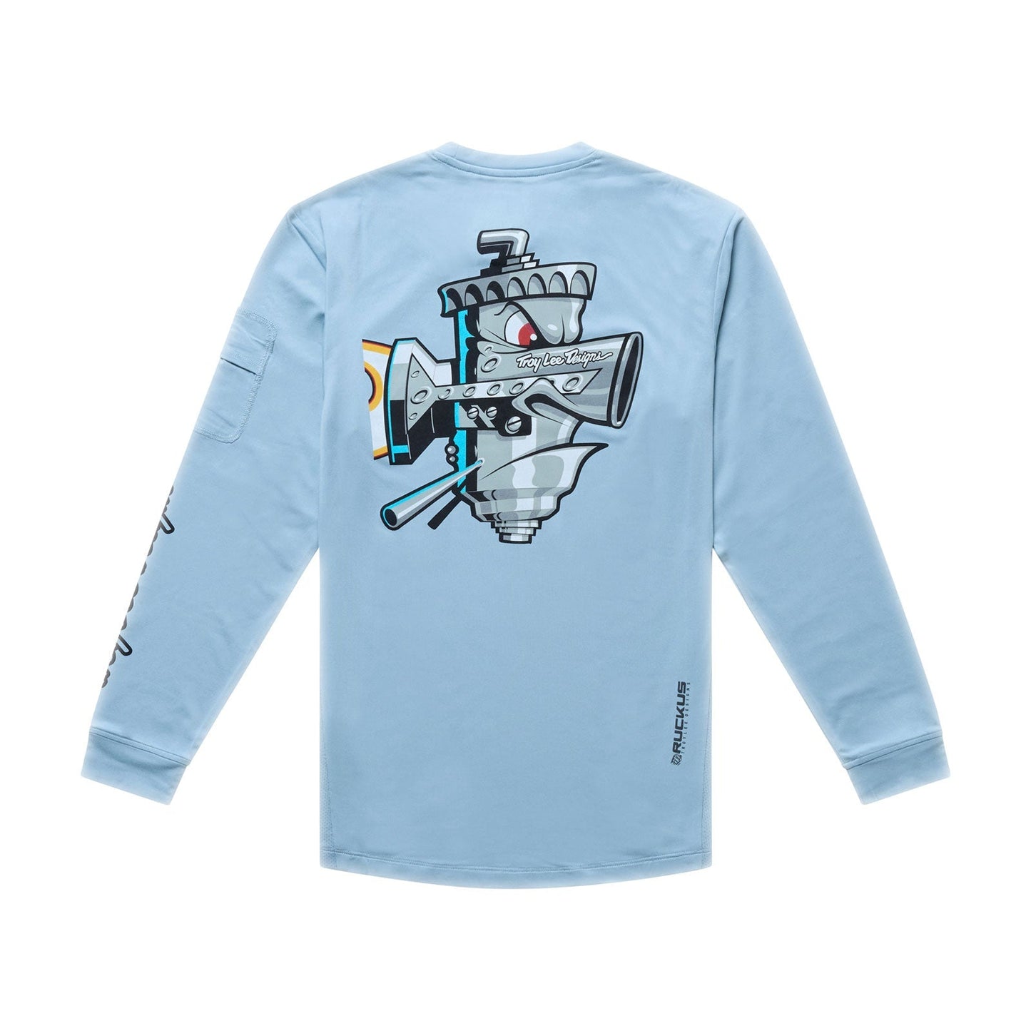TROY LEE DESIGNS RUCKUS RIDE CARBS Juniorský dres s dlouhým rukávem modrý