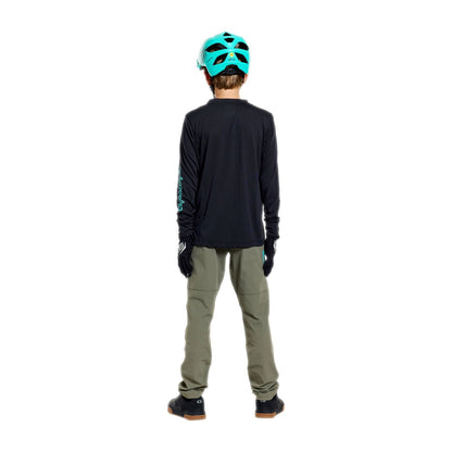 Maillot TROY LEE DESIGNS SKYLINE RIDE SIGNATURE Junior Manches Longues Noir/Vert