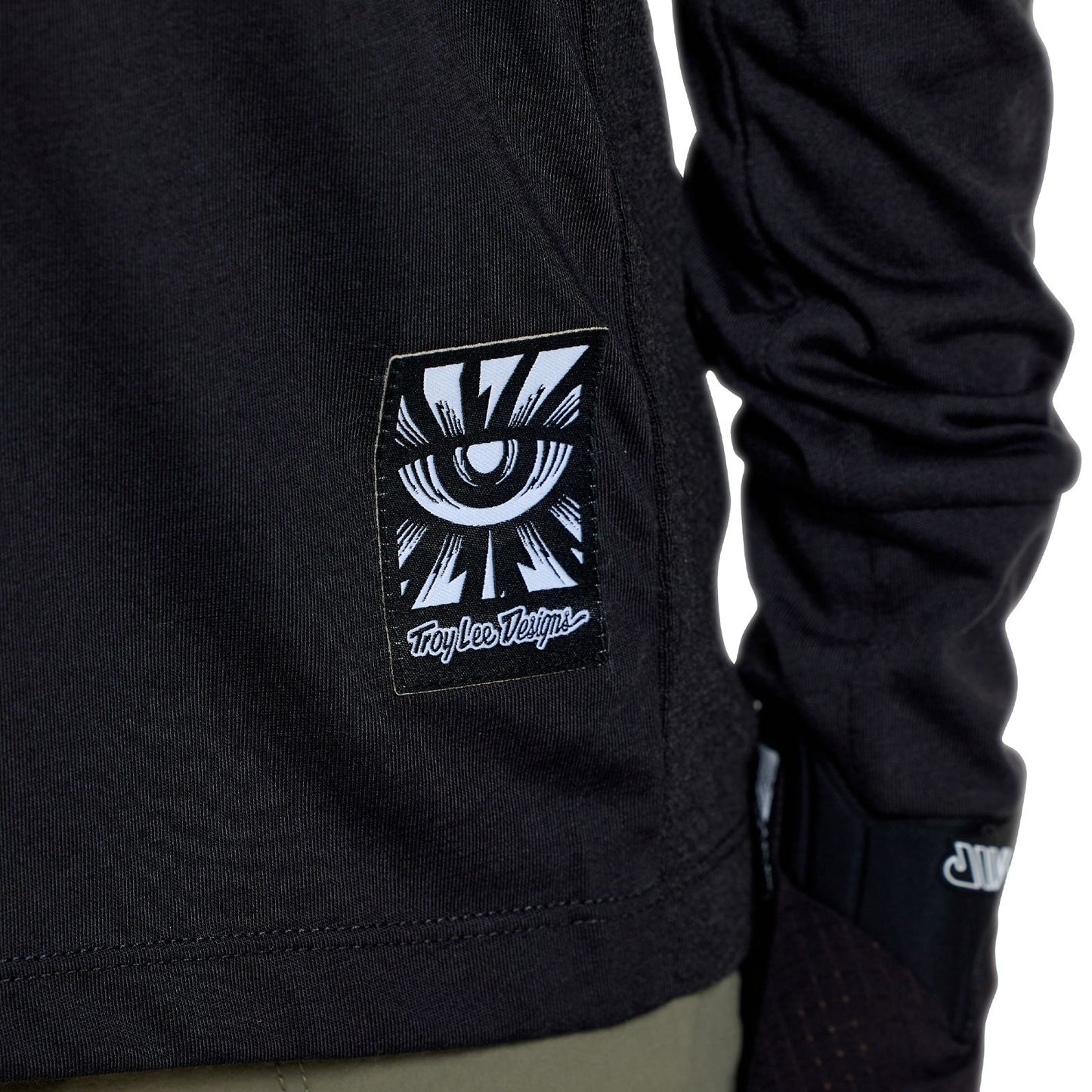 TROY LEE DESIGNS SKYLINE RIDE SIGNATURE Junior Jersey z długim rękawem czarny/zielony