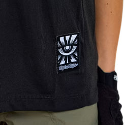 TROY LEE DESIGNS SKYLINE RIDE SIGNATURE Junior kortärmad tröja svart/grön