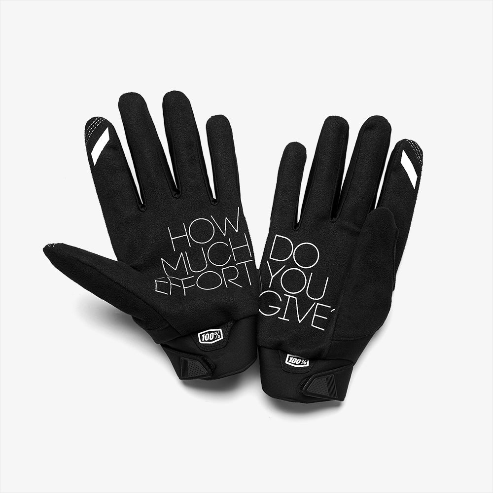 Gants 100% BRISKER Noir