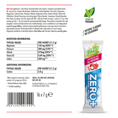 Stick d'hydratation HIGH 5 ZERO+ CREATINE (11.5g)  Citron