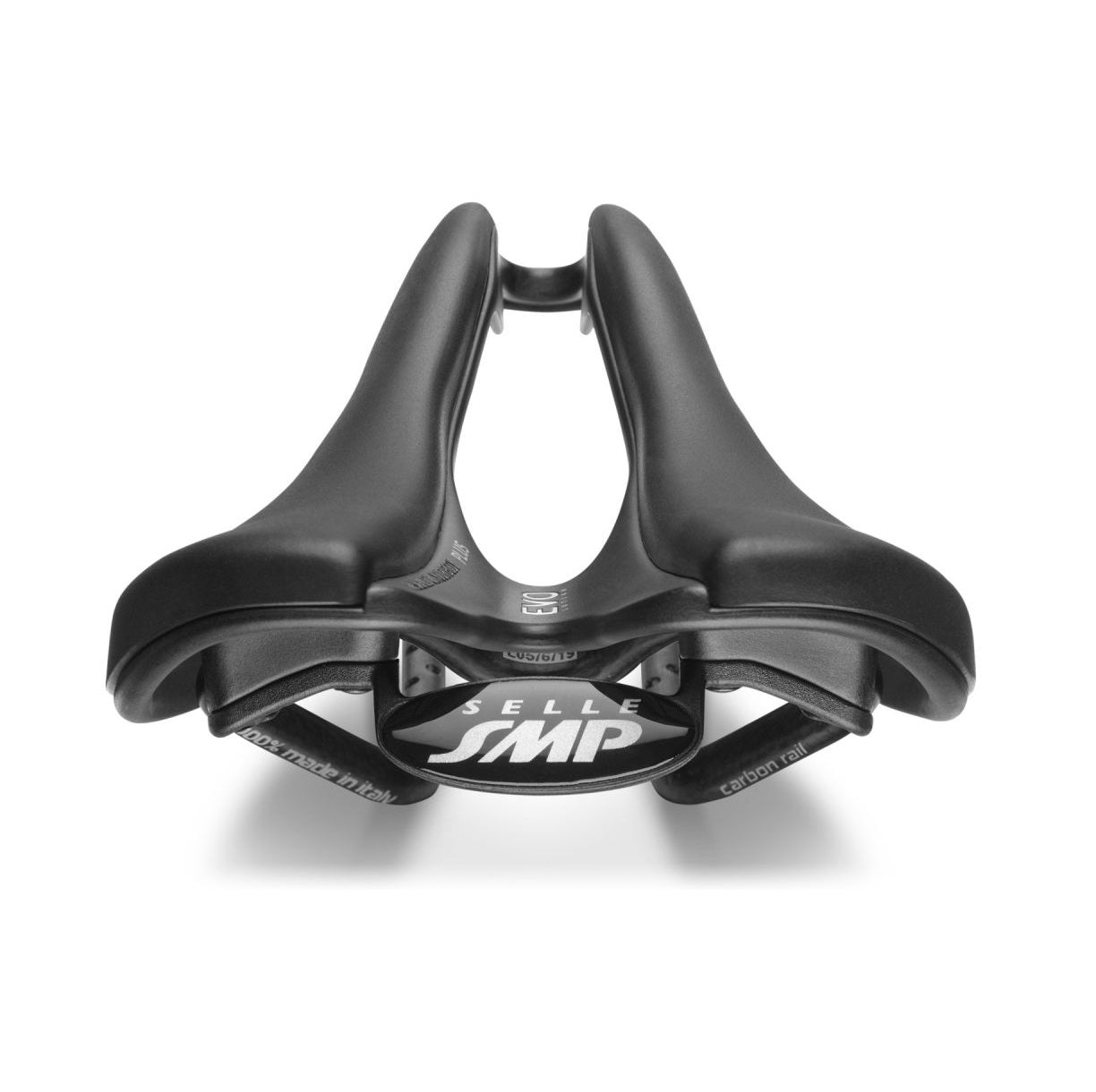 Selle SMP EVO PLUS Largeur 140mm Rails Carbone Noir