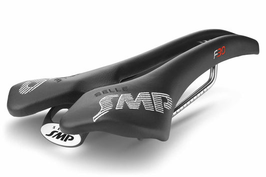 Siodełko SMP F30 Szerokość 149 mm Szyny ze stali nierdzewnej Czarne