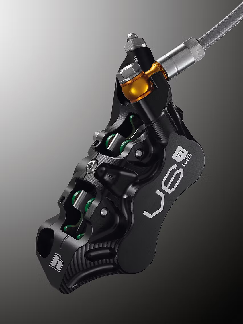 Paire de Freins HOPE TECH 4 EVO V6Ti Durite Noir - Edition Limitée Noir/Or