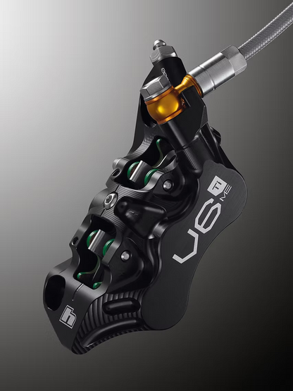 Paire de Freins HOPE TECH 4 EVO V6Ti Durite Noir - Edition Limitée Noir/Or