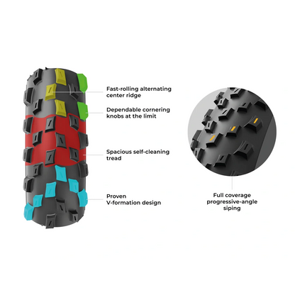 Pneu VITTORIA BARZO XC RACE 29x2.25 Graphene/Silica Tubeless Ready Souple Noir