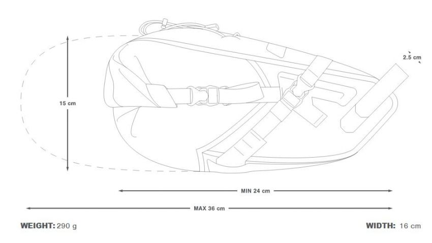 APIDURA BACKCOUNTRY SADDLE PACK 6 L czarny/szary
