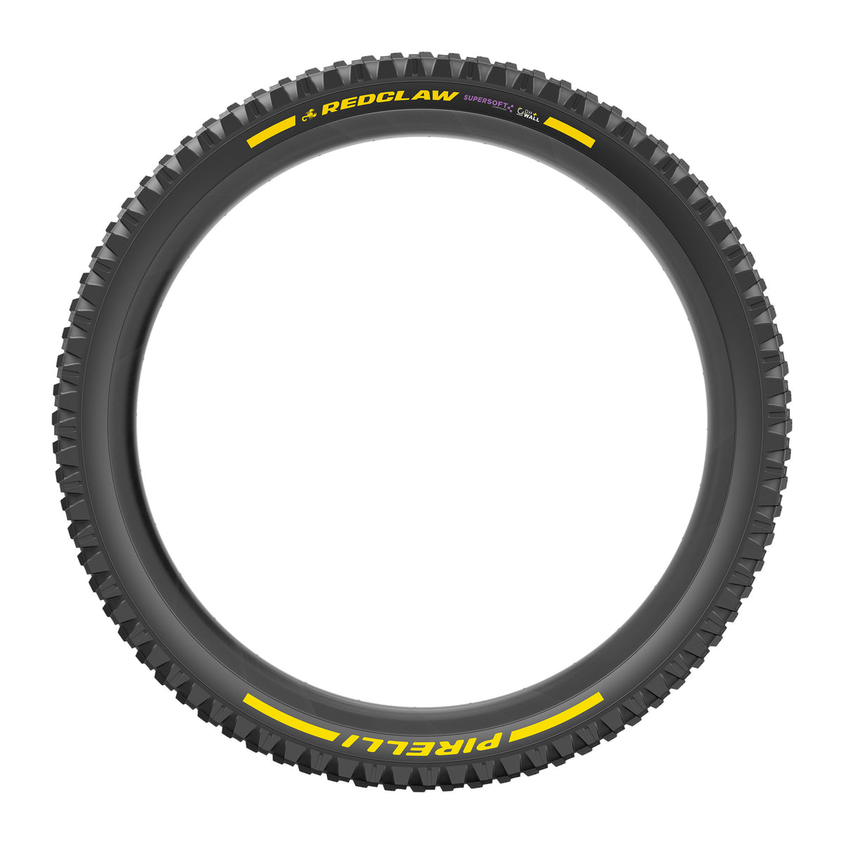 Pneu PIRELLI SCORPION RED CLAW 29x2.40 Supersoft DH+Wall Tubeless Ready Souple Noir/Jaune Team Edition
