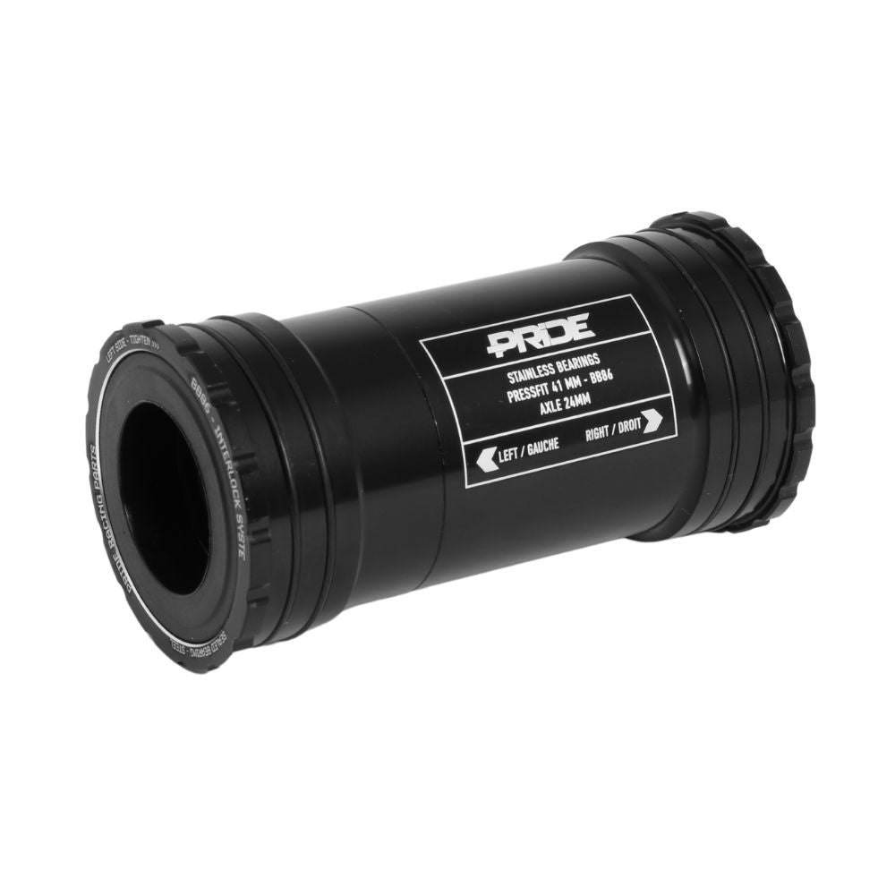 Boitier De Pédalier PRIDE BB86 Interlock Inox - 24mm