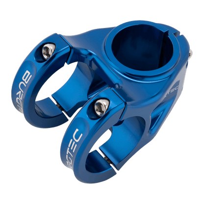 Potence BURGTEC ENDURO MK3 Bleu — vue de dessus en trois quarts