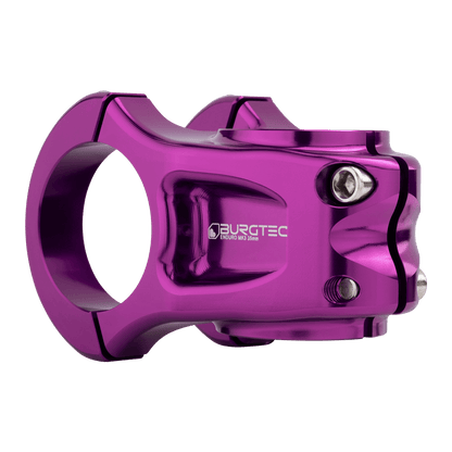 Potence BURGTEC ENDURO MK3 Violet — vue arrière en trois quarts