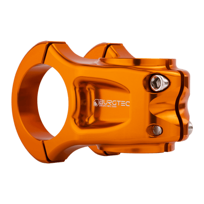 Potence BURGTEC ENDURO MK3 Orange — vue arrière en trois quarts