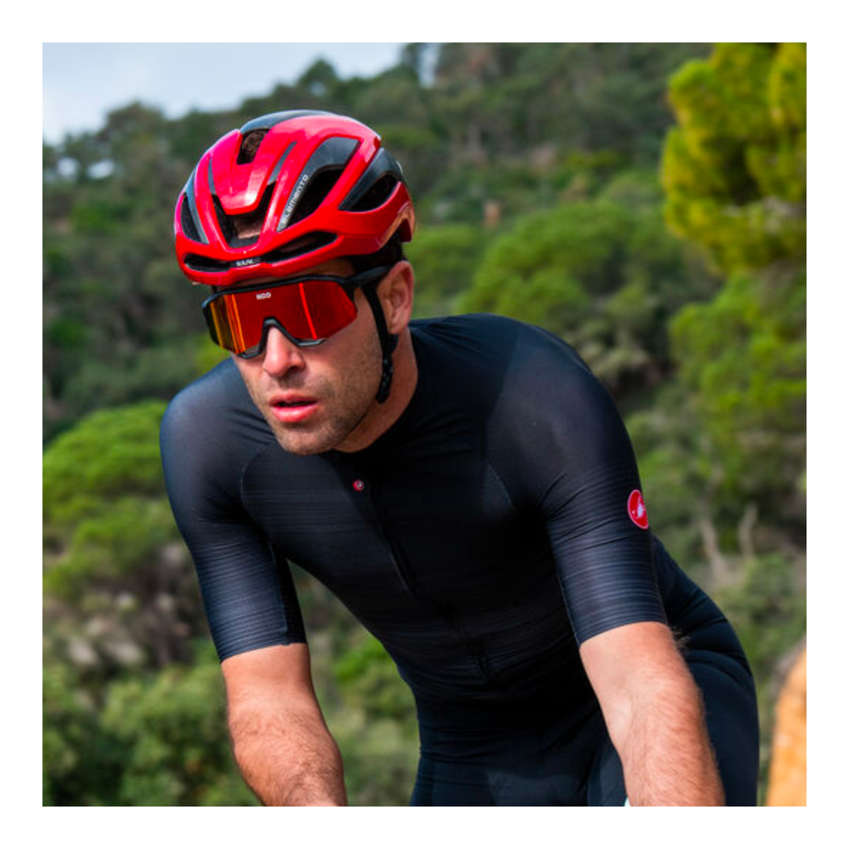 Casque Route KASK ELEMENTO Rouge