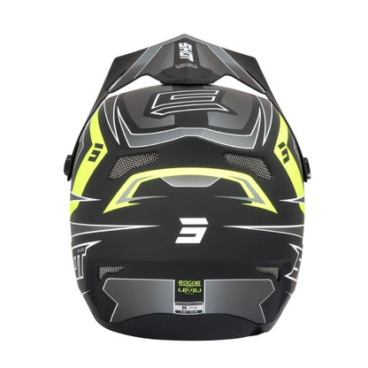 Casque BMX SHOT ROGUE Level Black Neon Yellow Matt
