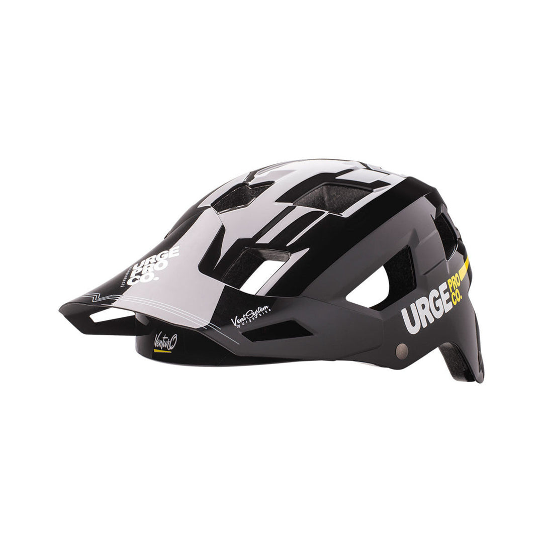 Casque VTT URGE VENTURO Noir — vue orientée vers la gauche