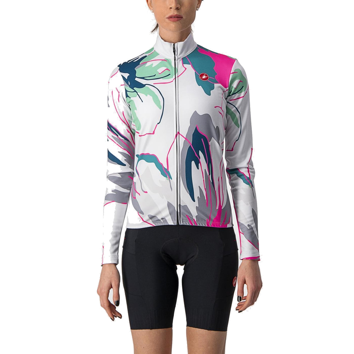 Maillot CASTELLI UNLIMITED THERMAL Femme Manches Longues Gris/Bleu