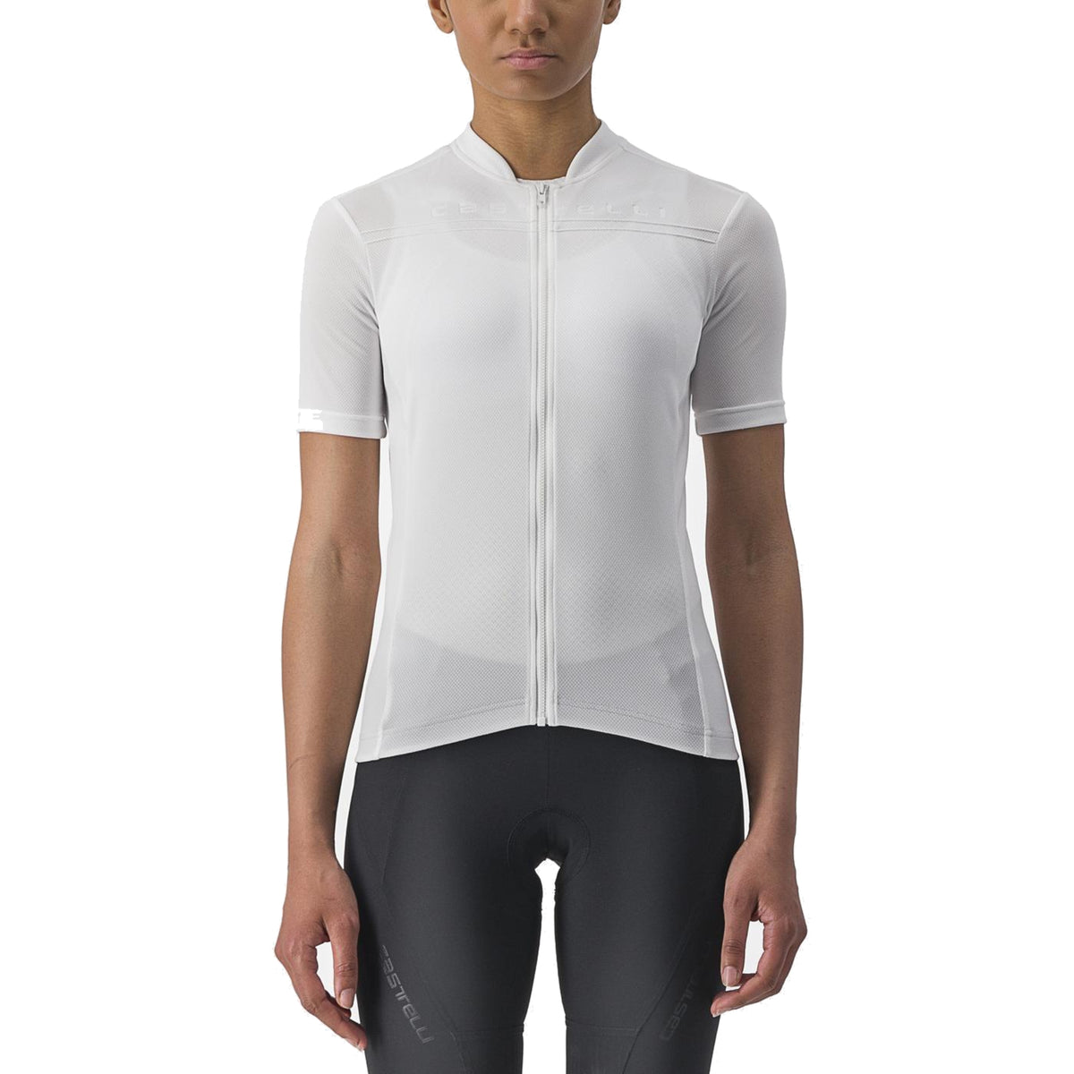 Maillot CASTELLI ANIMA 4 Femme Manches Courtes Blanc