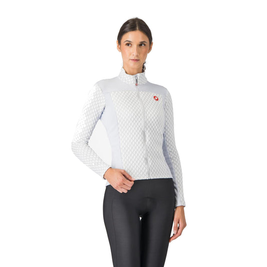 Maillot CASTELLI SFIDA 2 Femme Manches Longues Gris Clair