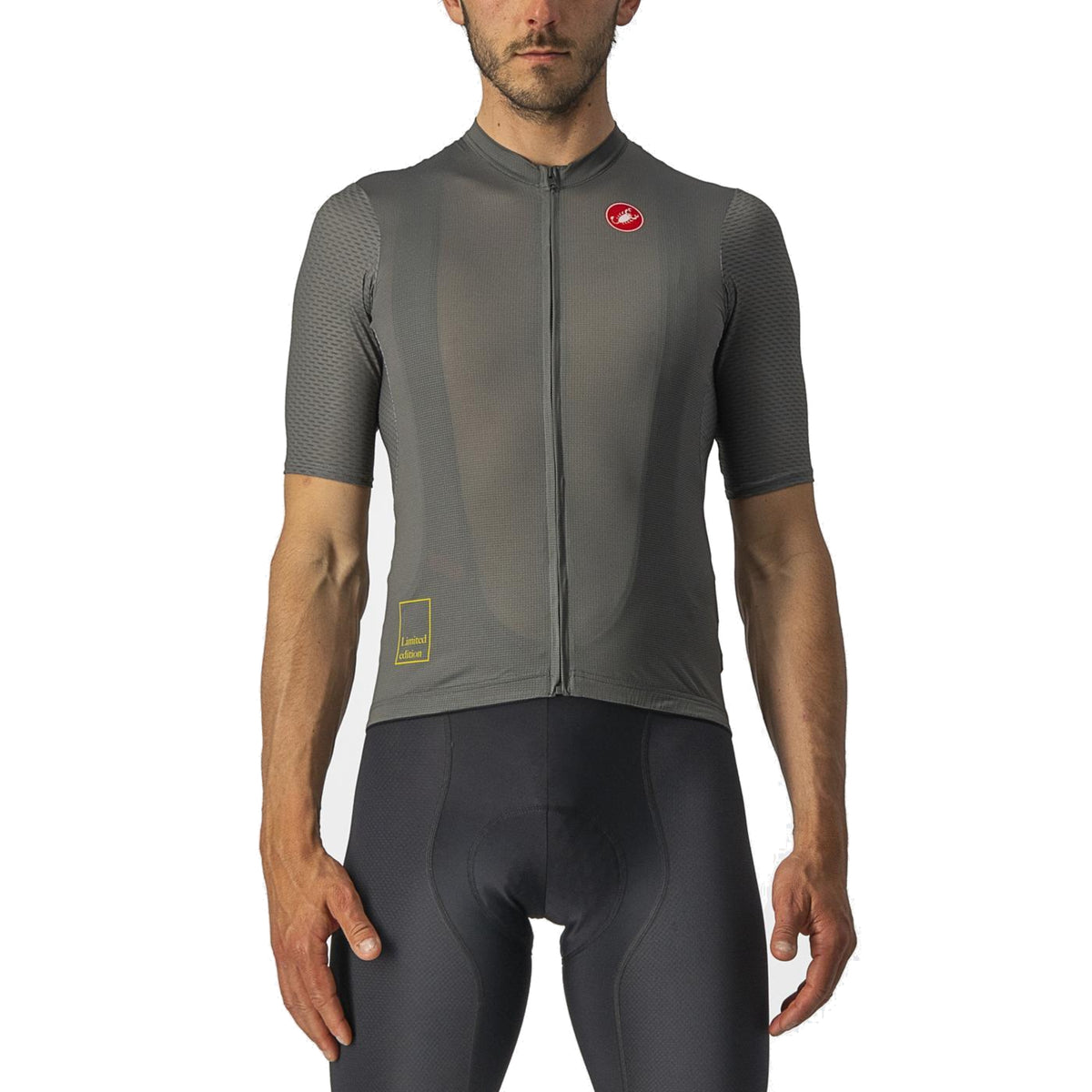Maillot CASTELLI BREATHE ATTACK Manches Courtes Gris/Vert