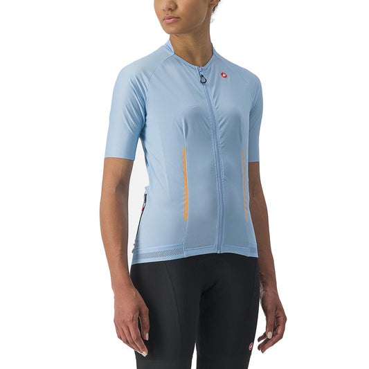 Maillot CASTELLI ENDURANCE W Femme Manches Courtes Bleu