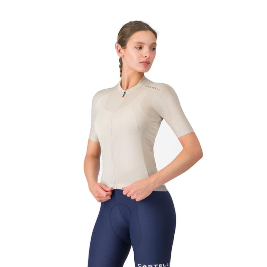 Maillot CASTELLI ESPRESSO 2 Femme Manches Courtes Silver Moon