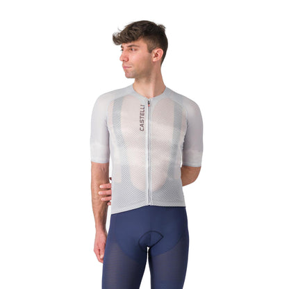 Maillot CASTELLI CLIMBER'S A/C Manches Courtes Gris 2026