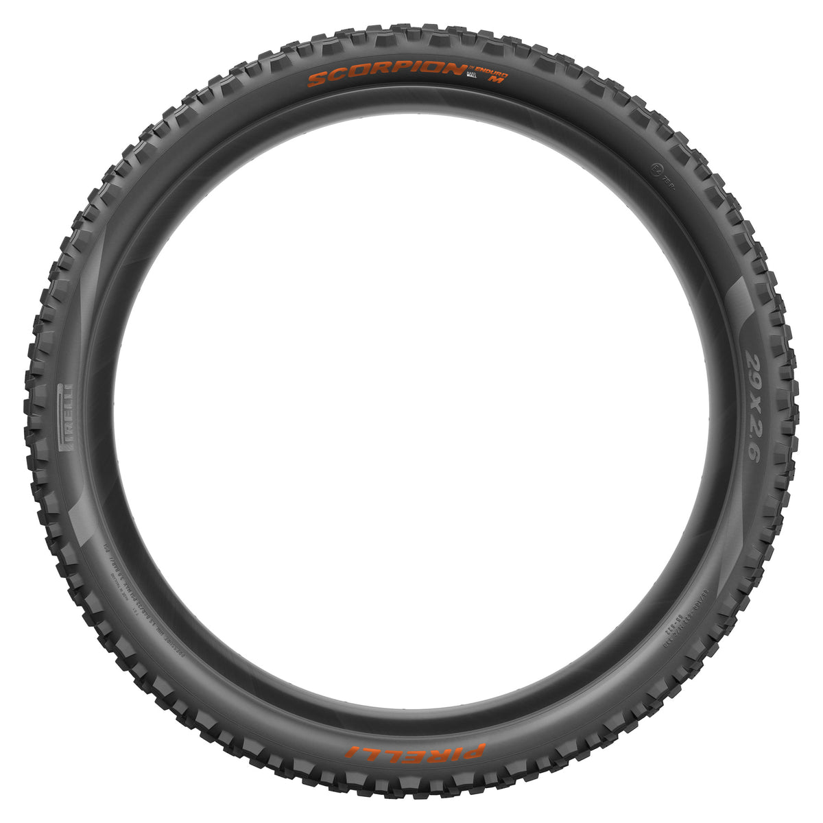 Pneu PIRELLI SCORPION ENDURO M COLOUR EDITION 29x2.60 HardWall Tubeless Ready Souple Noir/Orange