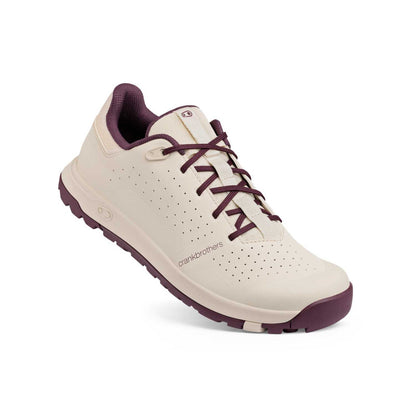 Chaussures VTT CRANKBROTHERS STAMP TRAIL LACE Blanc/Purple — vue trois quarts