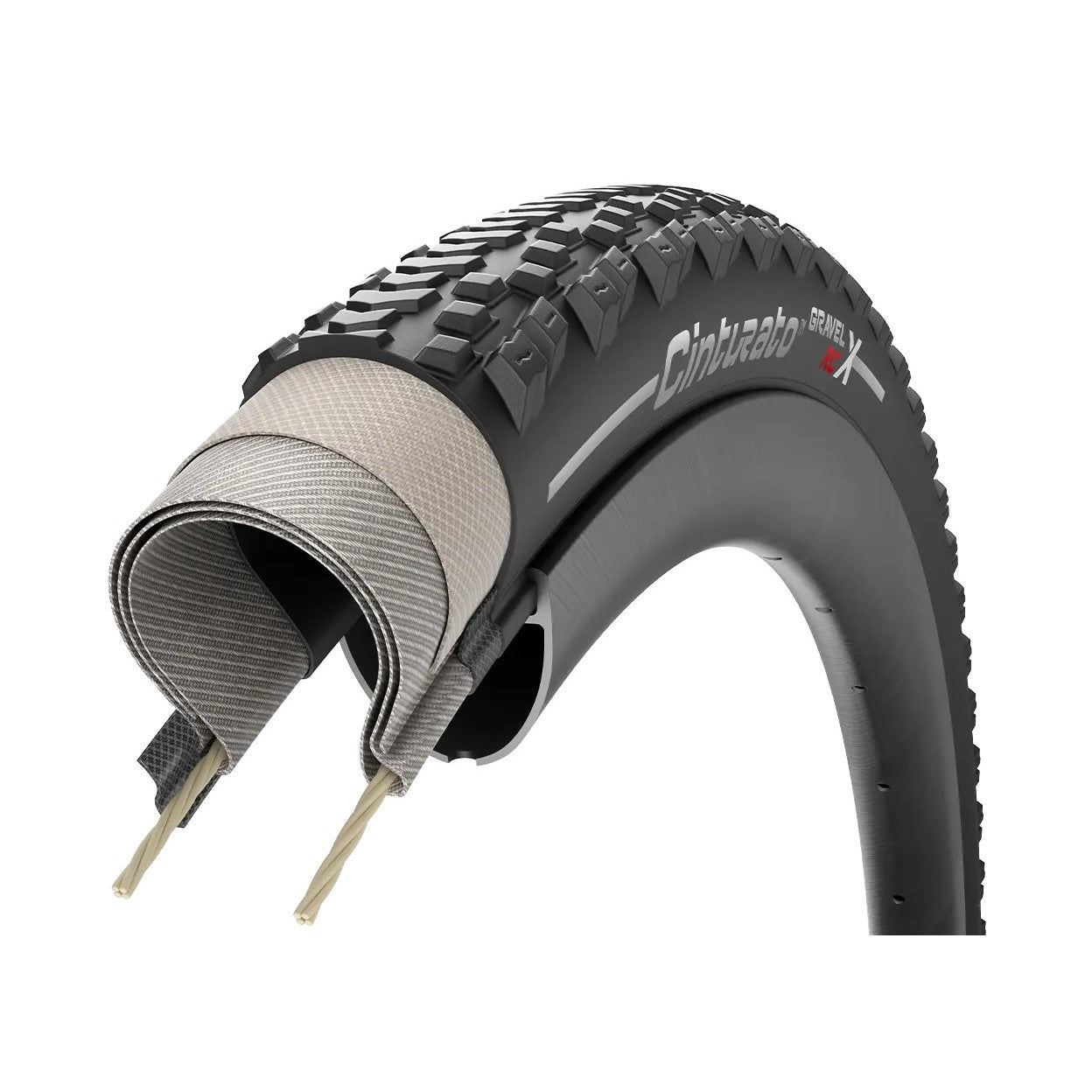 Pneu PIRELLI CINTURATO RCX 700x40c Tubeless Ready Noir