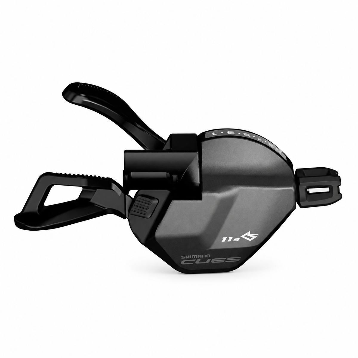 Commande de Vitesse Droite SHIMANO CUES 11V SL-U8000 Linkglide Indicateur (Montage Levier) — vue du produit sur fond blanc