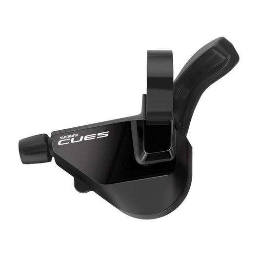 Commande de Vitesse Gauche SHIMANO CUES SL-U6000-L 2V Sans Indicateur de Vitesse — vue du modèle sans indicateur, réf. ESLU6000LB1P