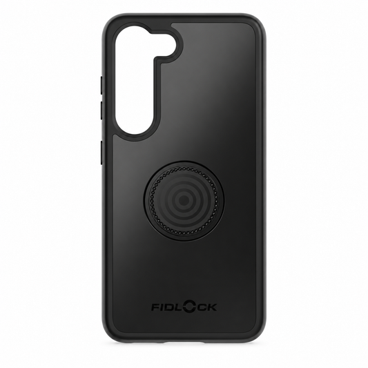 Coque FIDLOCK VACUUM pour Samsung S23 Noir — vue du produit sur fond blanc