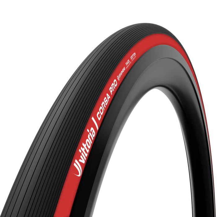 VITTORIA CORSA PRO 700c Tubeless Ready-dæk Rød