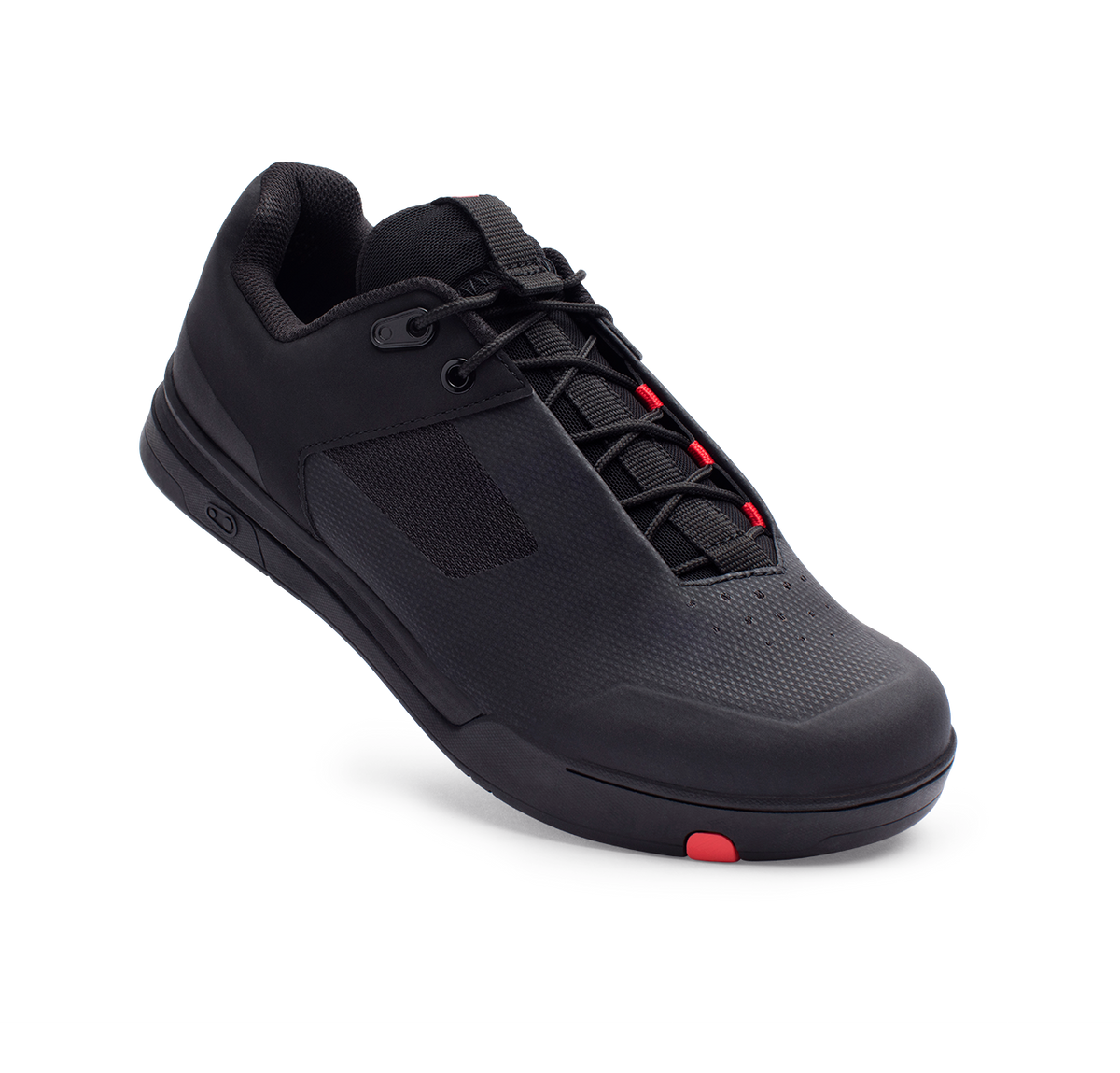 Chaussures VTT CRANKBROTHERS MALLET LACE CLIP-IN Noir/Rouge — vue trois quarts