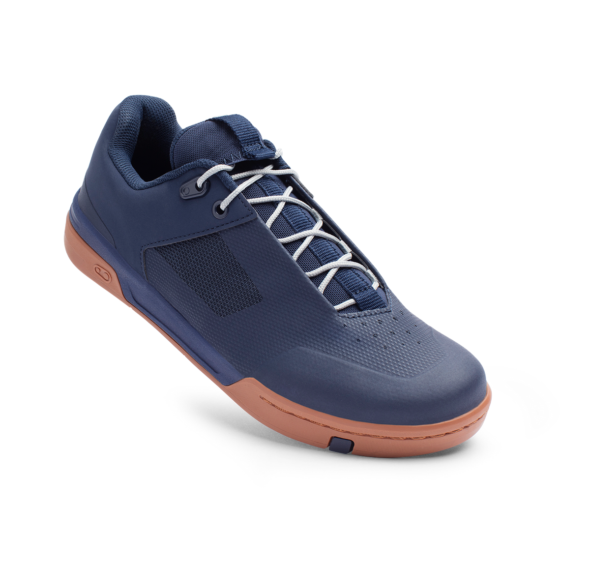 Chaussures VTT CRANKBROTHERS STAMP LACE FLAT Bleu/Argent — vue trois quarts