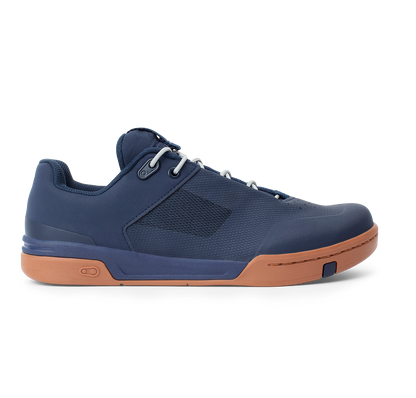 Chaussures VTT CRANKBROTHERS STAMP LACE FLAT Bleu/Argent — profil extérieur