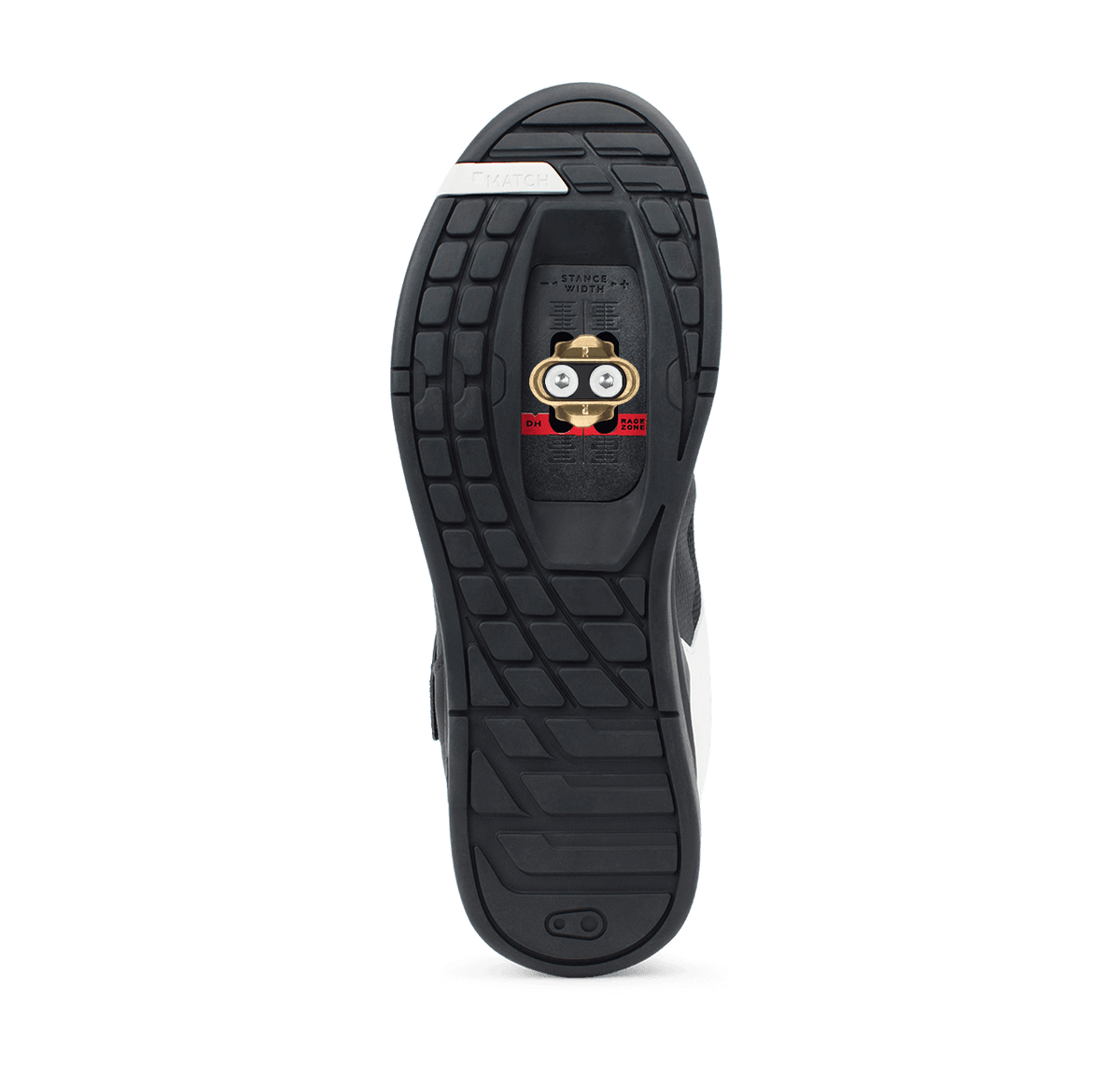 Chaussures VTT CRANKBROTHERS MALLET SPEED LACE CLIP Noir/Blanc — semelle avec cale