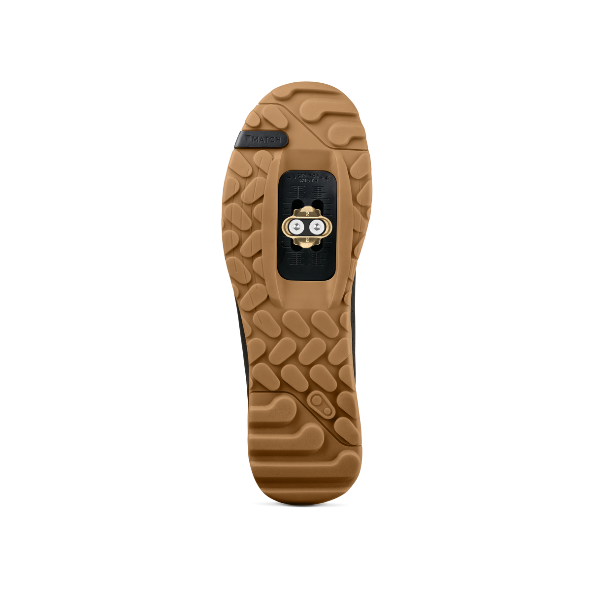 Chaussures VTT CRANKBROTHERS MALLET TRAIL LACE CLIP Noir/Gum — semelle avec cale