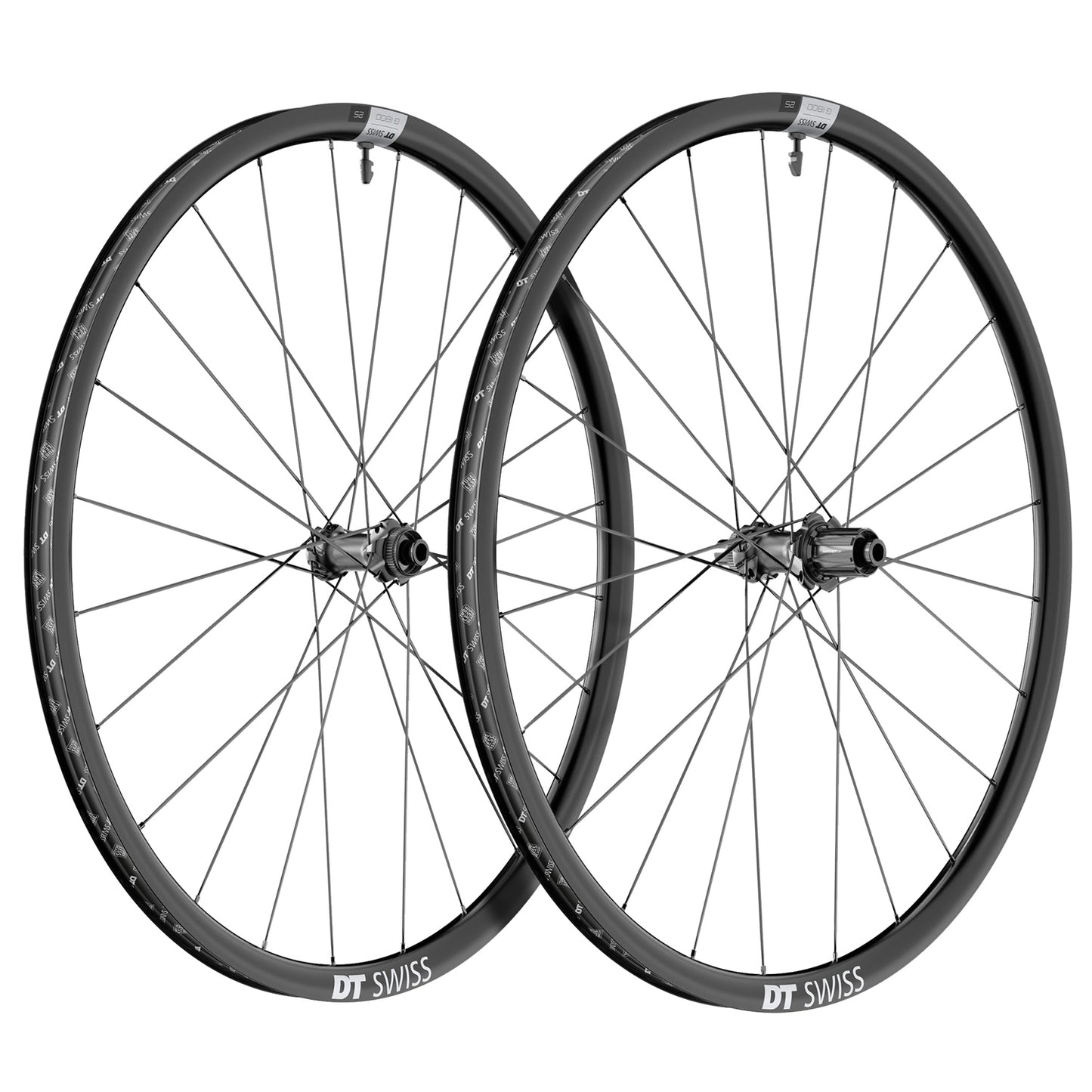 Paire de Roues DT SWISS G 1800 SPLINE 25 Tubeless Ready (Center Lock) Dynamo